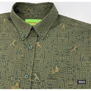 RSVLTS KUNUFLEX Nickelodeon Avatar Aang Shirt Men's S Green Performance